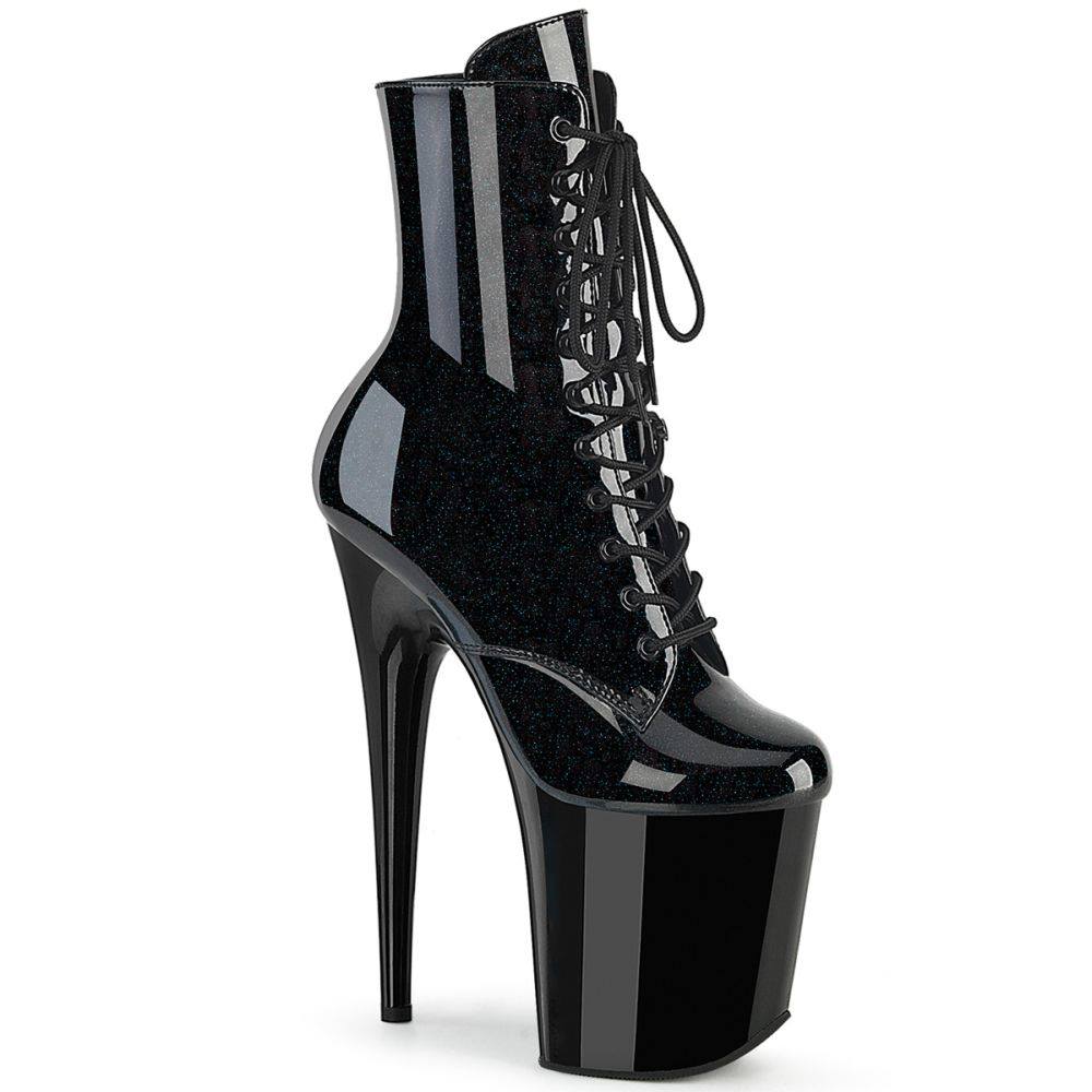Pleaser - FLAMINGO1020BLG Bottes de plateforme - Noir Product image